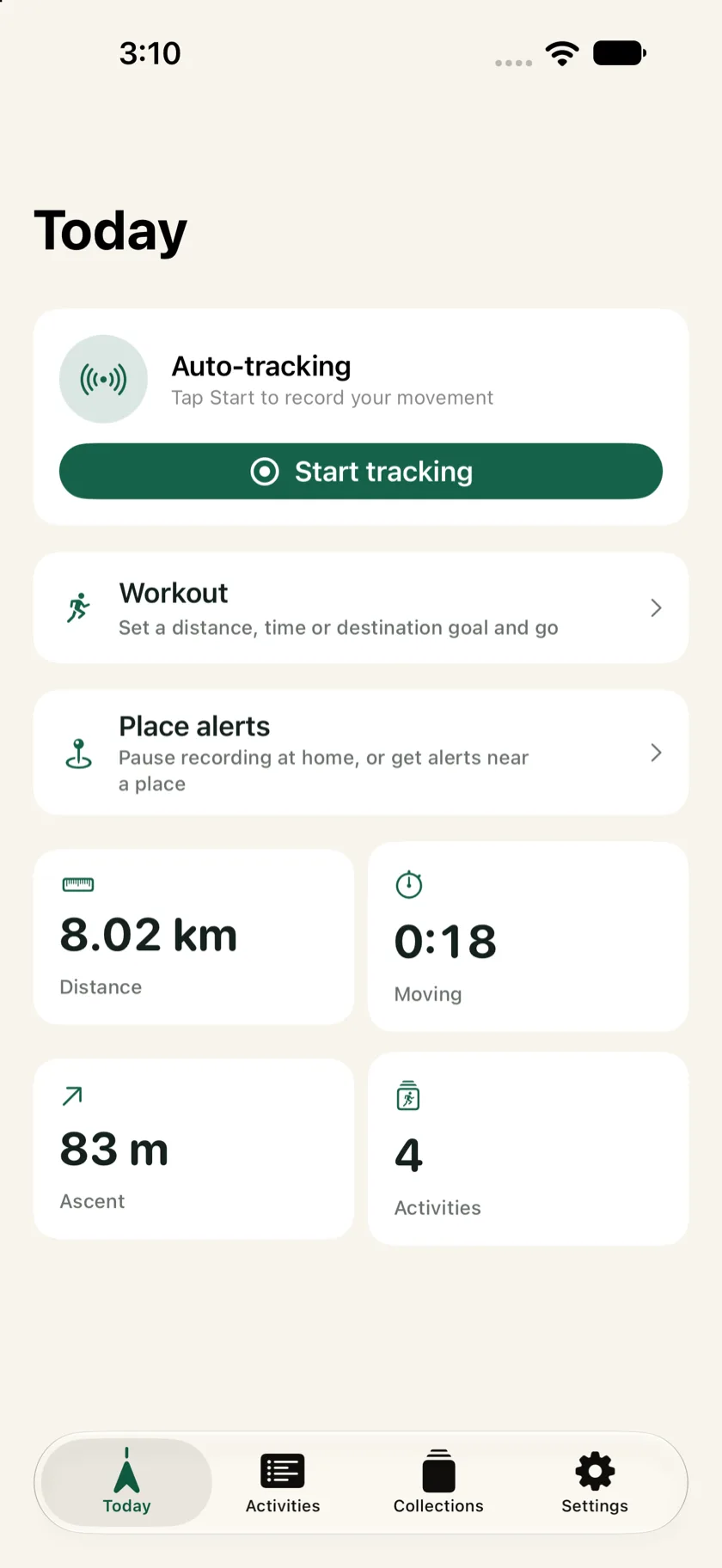 One tap a day